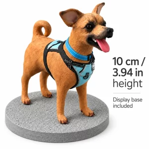 Custom Clay Pet Figurine from Your Photo with Base, height option 10 cm