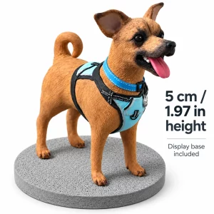 Custom Clay Pet Figurine from Your Photo with Base, height option 5 cm