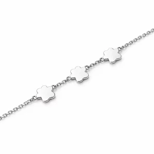Sterling Silver Three Paw Print Memorial Bracelet, reverse detail